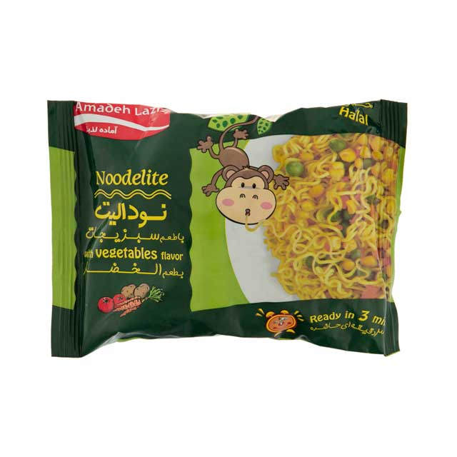 نودالیت با طعم سبزیجات آماده لذیذ 75 گرمی