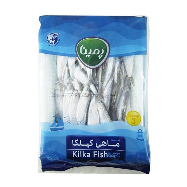 ماهی کیلکا منجمد پمینا 500 گرمی