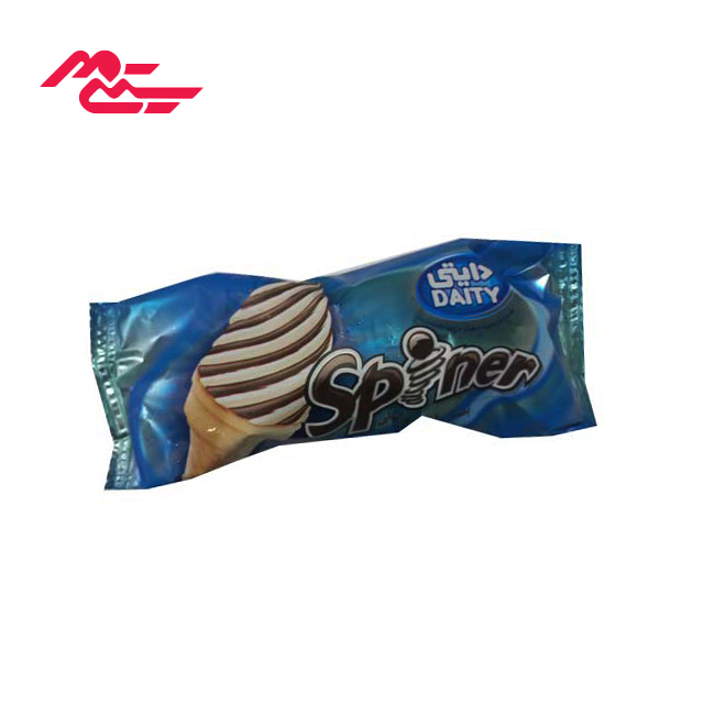 بستنی قیفی وانیلی با روکش شکلاتی دایتی 55 گرمی