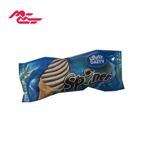 بستنی قیفی وانیلی با روکش شکلاتی دایتی 55 گرمی