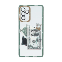 قاب ژله ای طرح دار دور رنگی Samsung Galaxy A52 / A52s - کد 123
