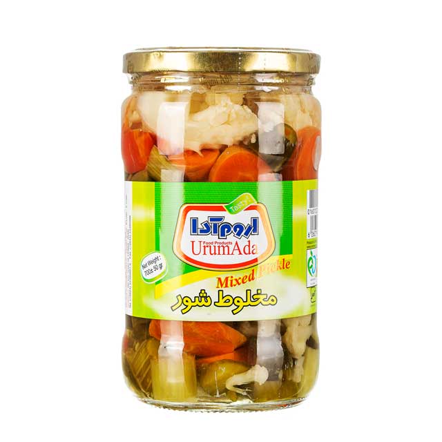 ترشی مخلوط شور اروم آدا 700 گرمی