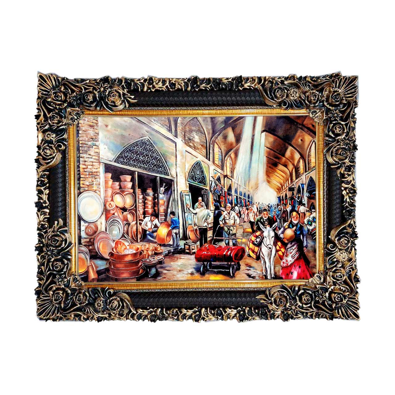 تابلو فرش با زیبا ترین قاب