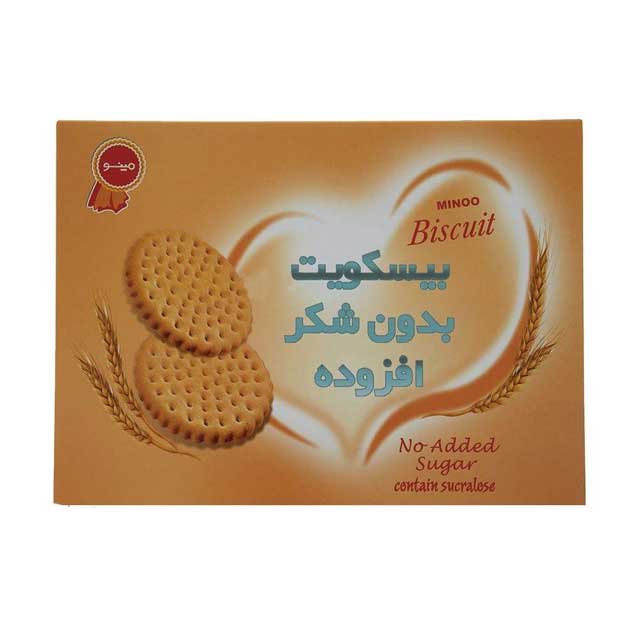 بیسکویت بدون شکر افزوده مینو 280 گرمی