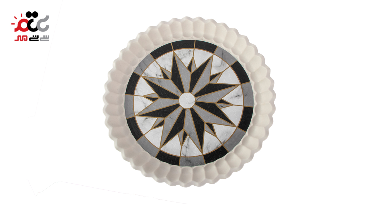 سینی پلاستیکی گرد طرح دار کد 332