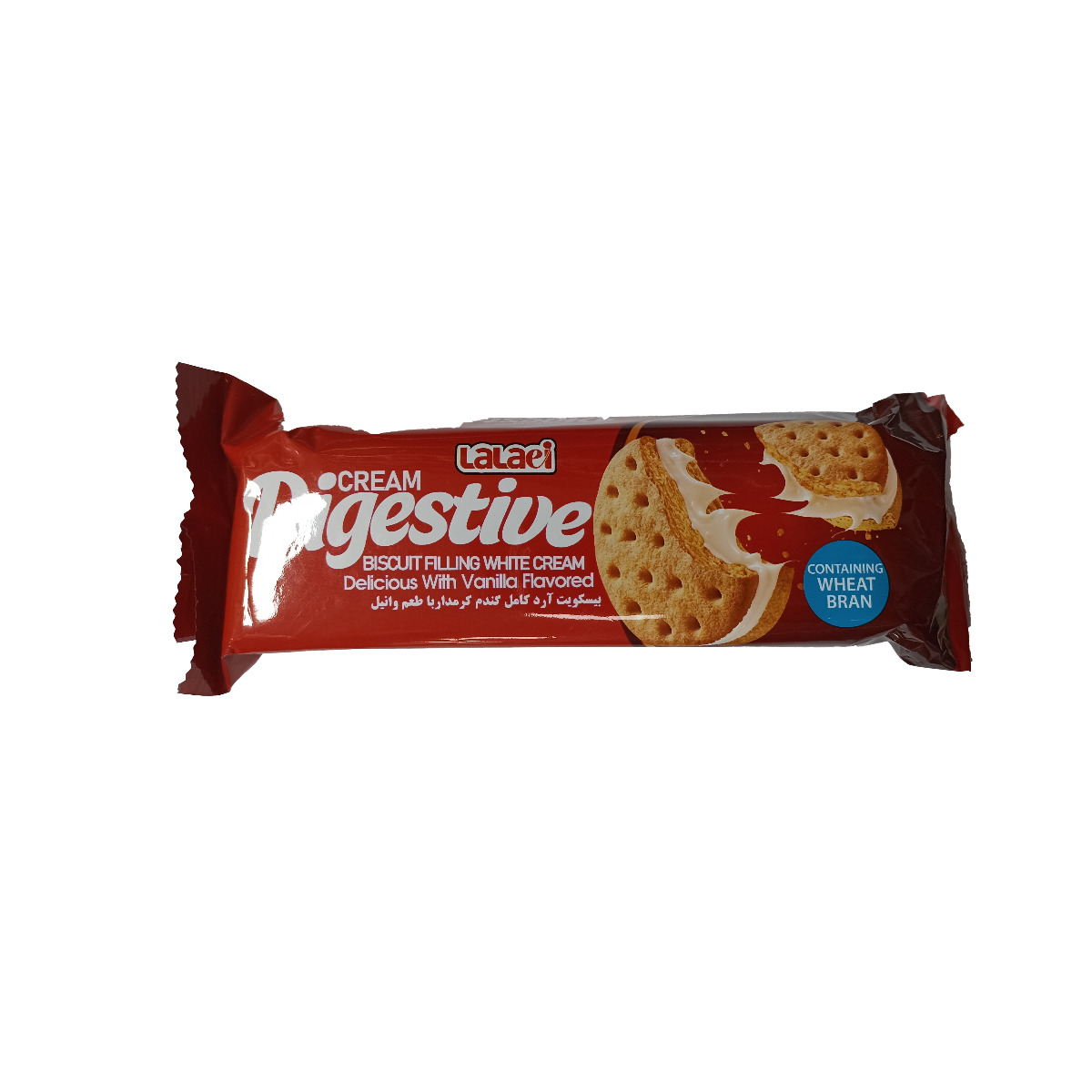 بیسکوییت گندم کرمدار با طعم وانیل لالایی 90 گرمی