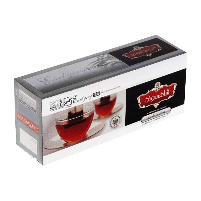 چای کیسه ای ارل گری شاهسوند 25 عددی