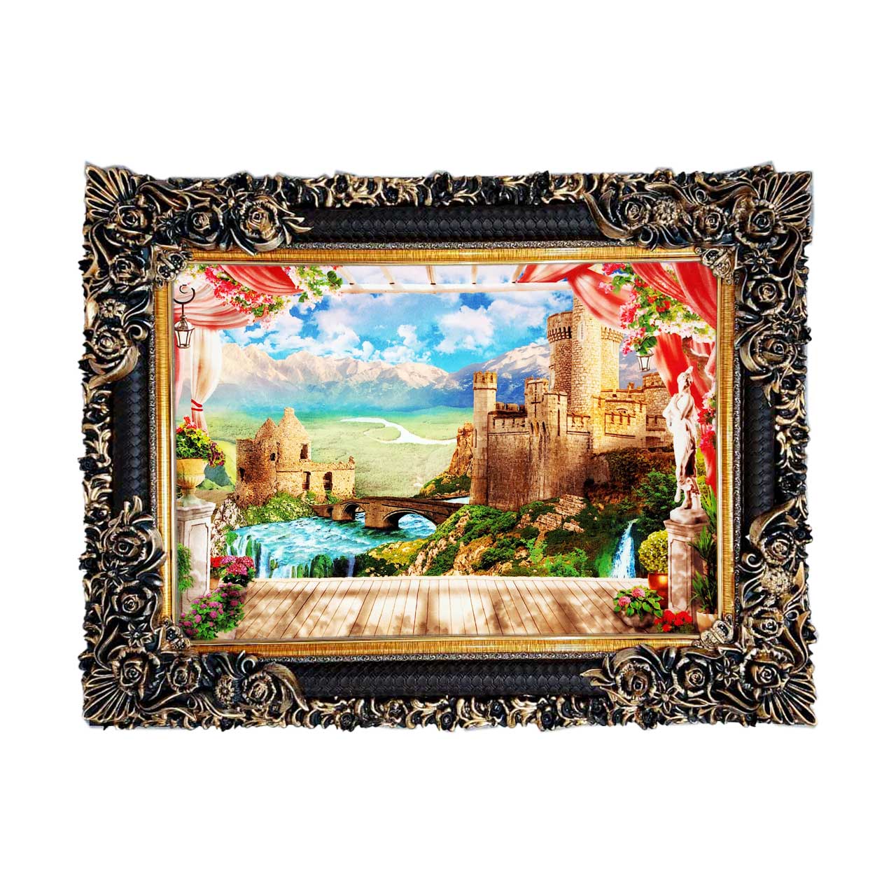 تابلو فرش با زیبا ترین قاب