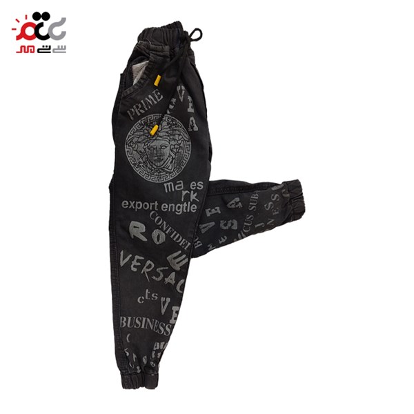 شلوار بچگانه اسلش کتان مدل versace