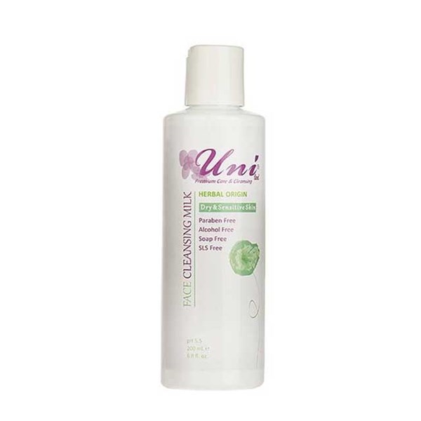 شیر پاک کن یونی لد سری Herbal Origin مدل Dry And Sensitive Skin حجم 200 میلی لیتری