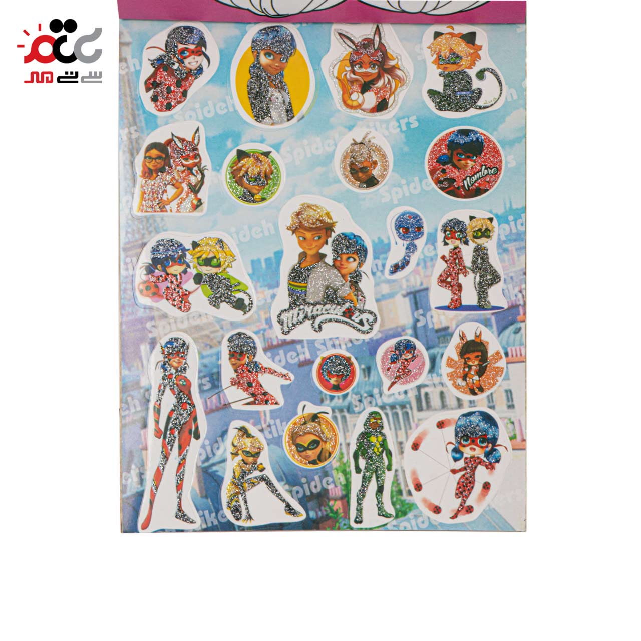 برچسب استیکر اکلیلی همراه با رنگ آمیزی