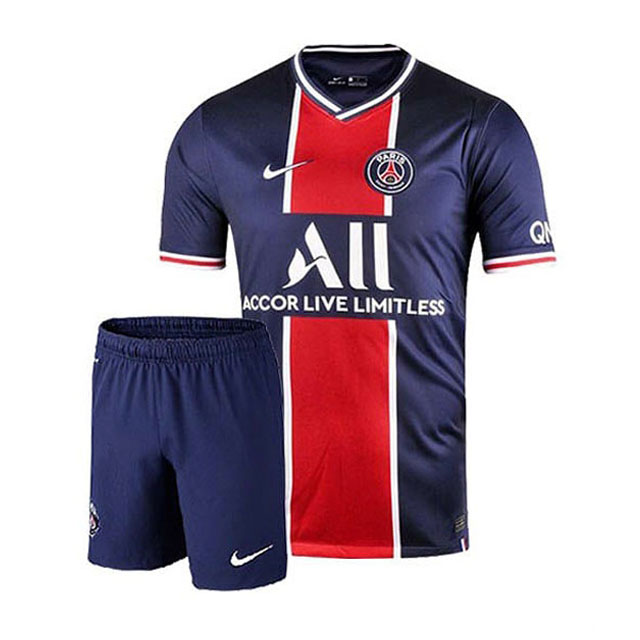 ست تی شرت و شلوارک ورزشی مردانه طرح پاریسن ژرمن مدل 2021