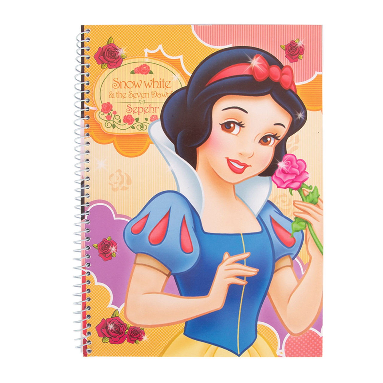 دفتر سه خط سپهر مدل تک سیم 50 برگ