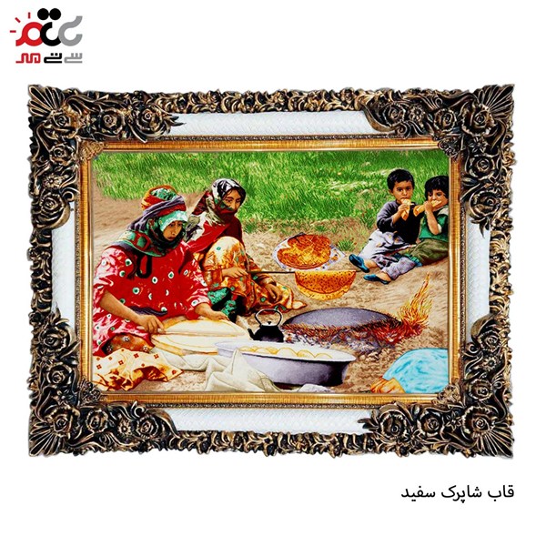 تابلو فرش طرح نان پزی کد 13317 سایز 70×50 سانتی متری