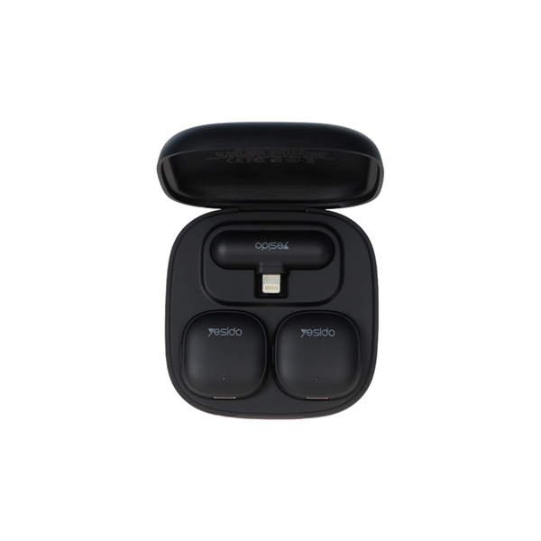 میکروفون بی سیم Yesido Lightning مدل KR20 - مشکی (openbox)