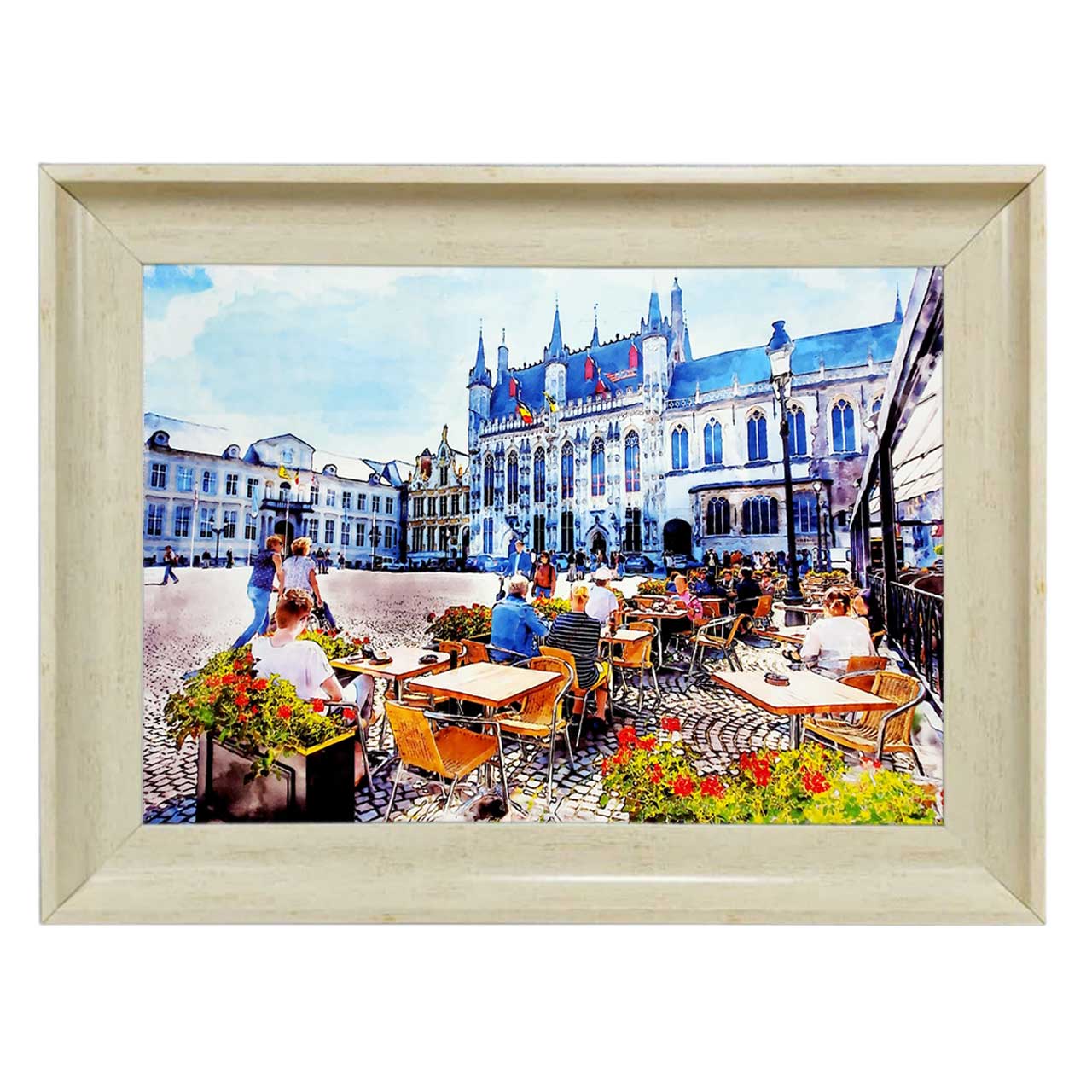 تابلو فرش چاپی طرح رستوران کد 10201 سایز 70×50 سانتی متری