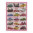 برچسب کودک آموزشی طرح ماشین های لوکس سایز A4