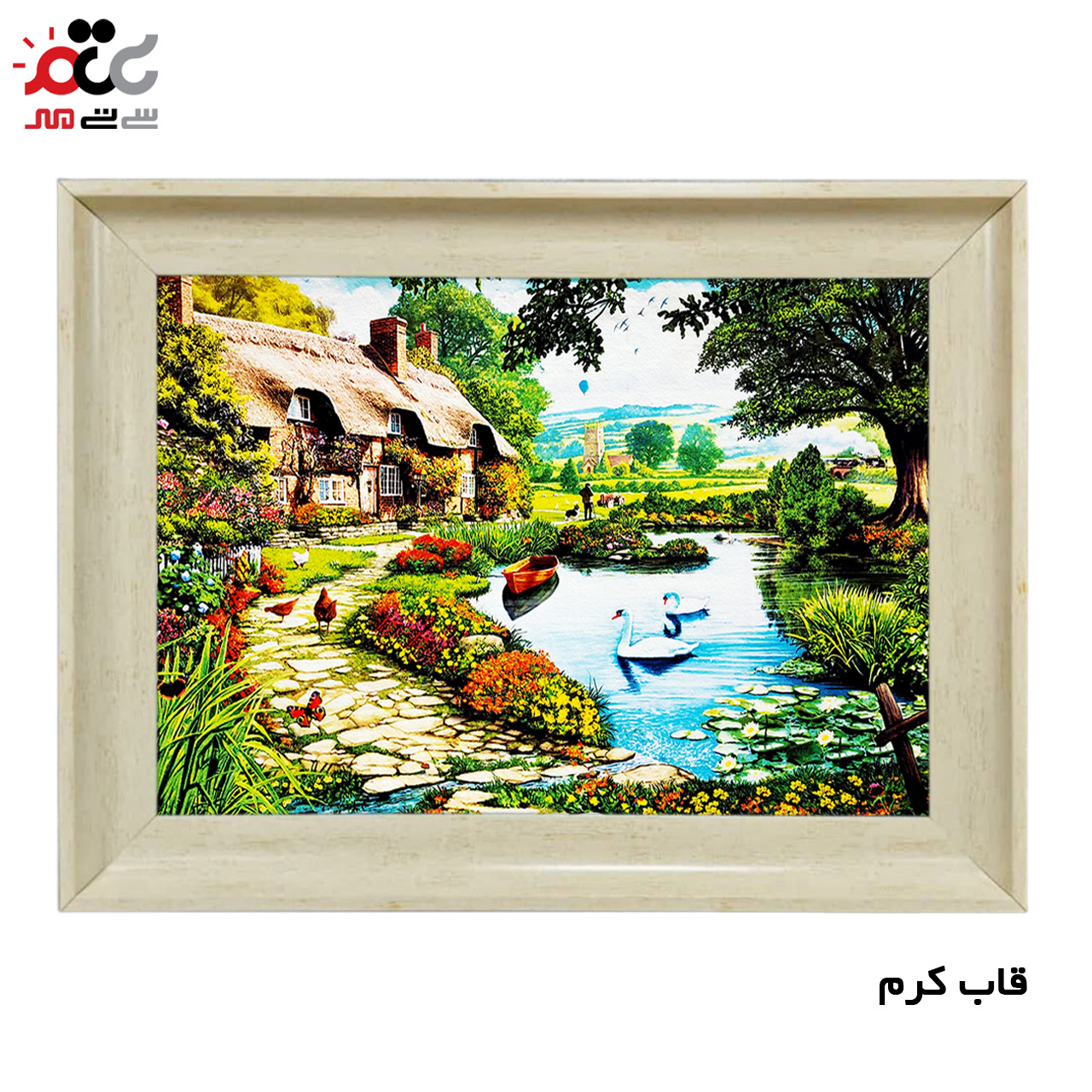 تابلو فرش چاپی طرح منظره کد 10130 سایز 100×50 سانتی متری