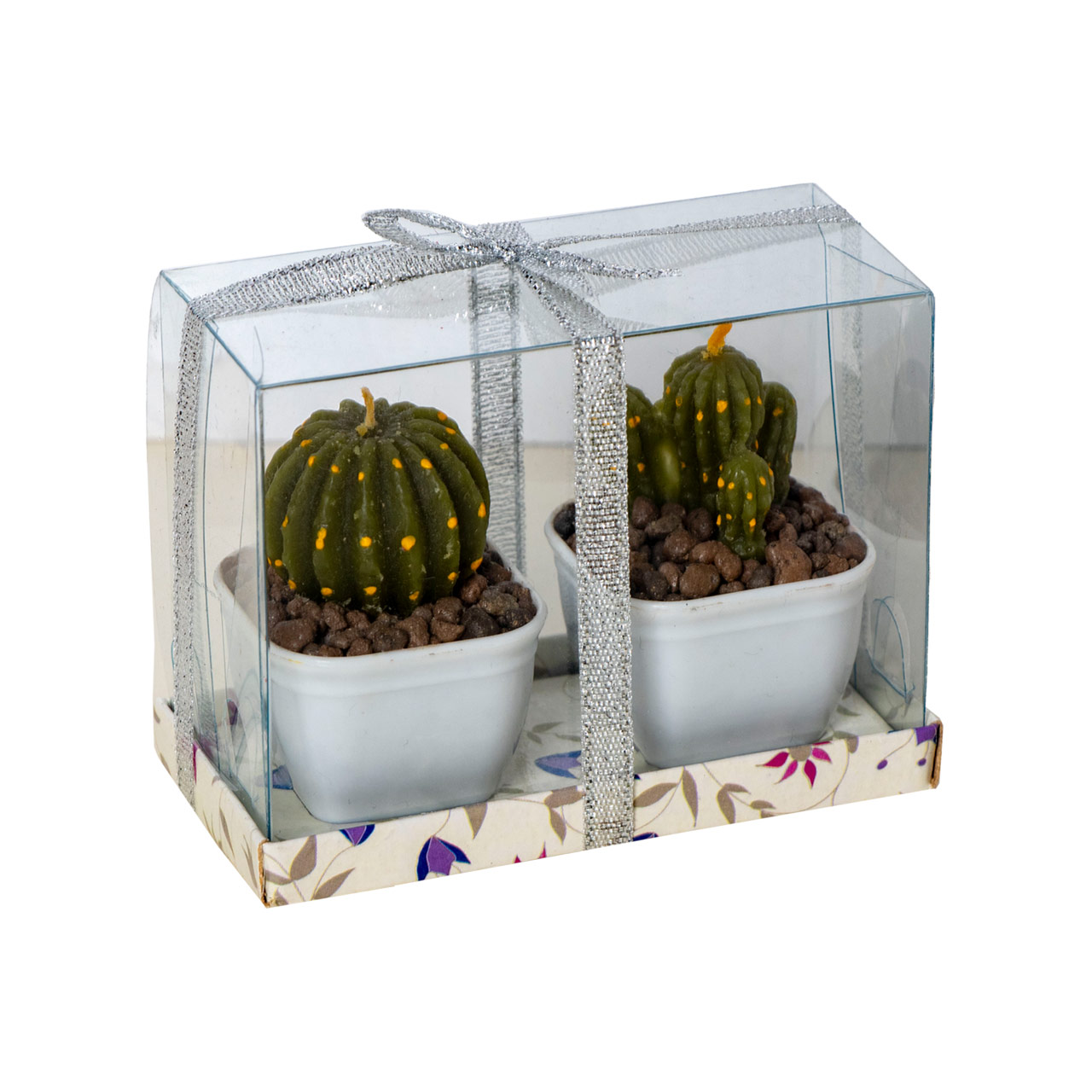 شمع مدل کاکتوس مجموعه 2 عددی