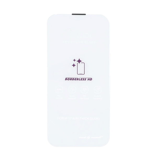 محافظ صفحه نمایش شیشه ای Mietubl 3D Large Arc مدل Apple iPhone 17 Air بدون حاشیه - NTC