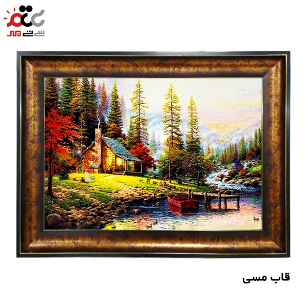 تابلو فرش چاپی طرح منظره کد 10096 سایز 100×70 سانتی متری