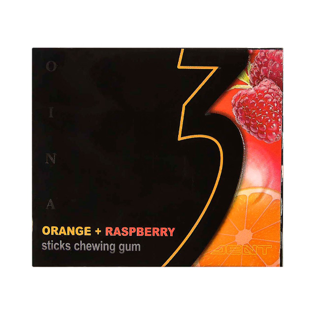 آدامس تریدنت با طعم تمشک و پرتقال اوینا بسته 10 عددی