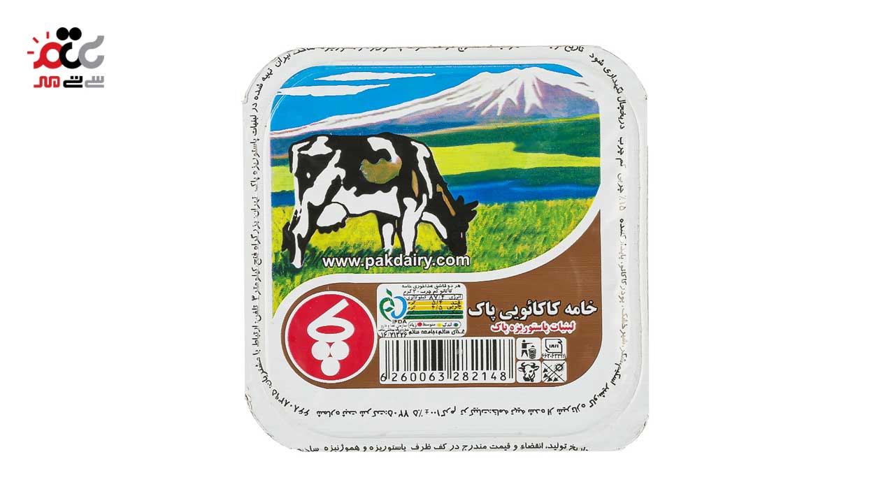 خامه کاکائویی پاک 100 گرمی