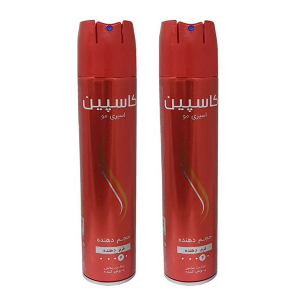 اسپری حجم دهنده مو کاسپین 250 میلی لیتری بسته دو عددی (1 عدد هدیه)
