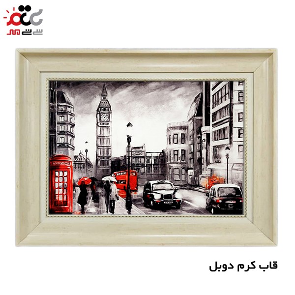 تابلو فرش طرح خیابان کد 10233 سایز 50×35 سانتی متری