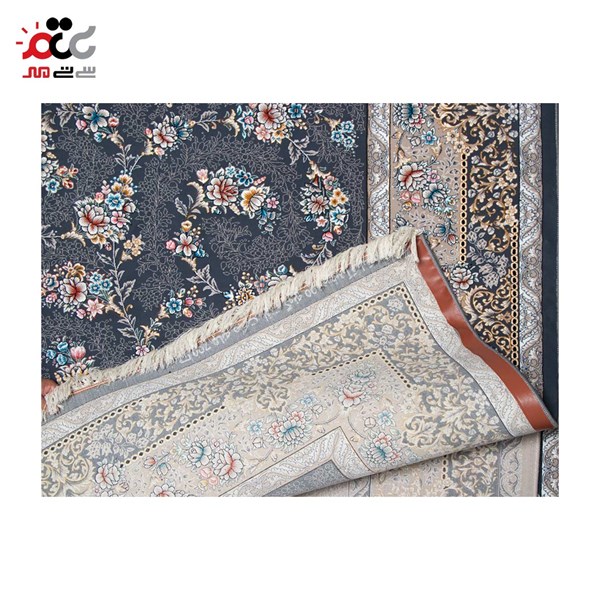 فرش ماشینی مدل ناز آفرین دودی