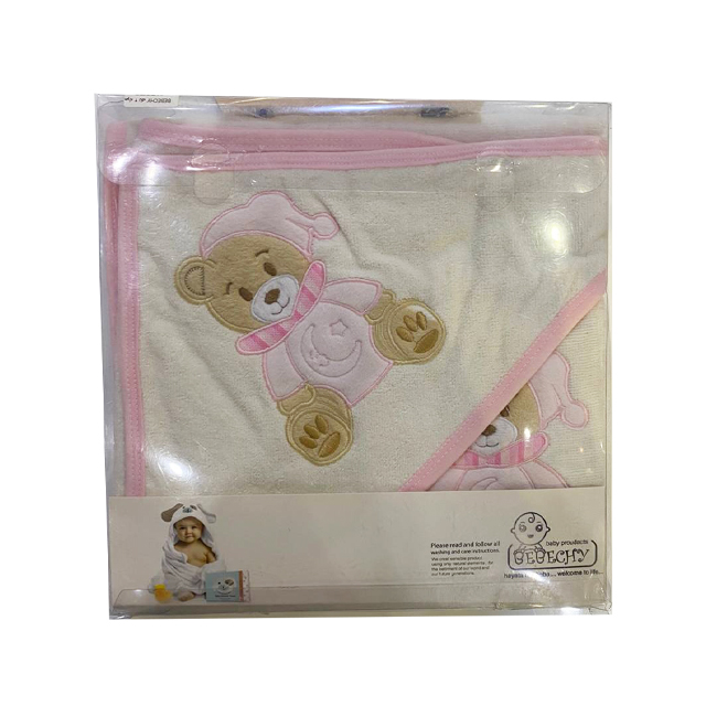 ست حوله نوزادی Bebechy طرح خرس بسته 2 عددی