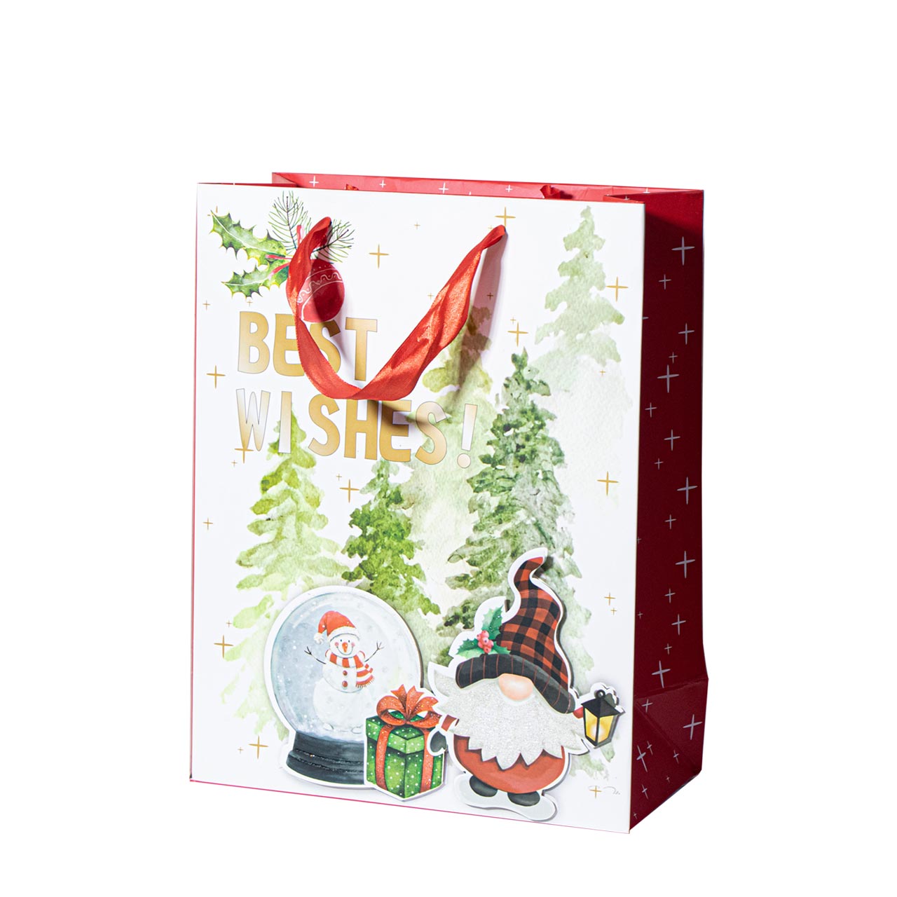 ساک دستی گلاسه طرح بابانوئل