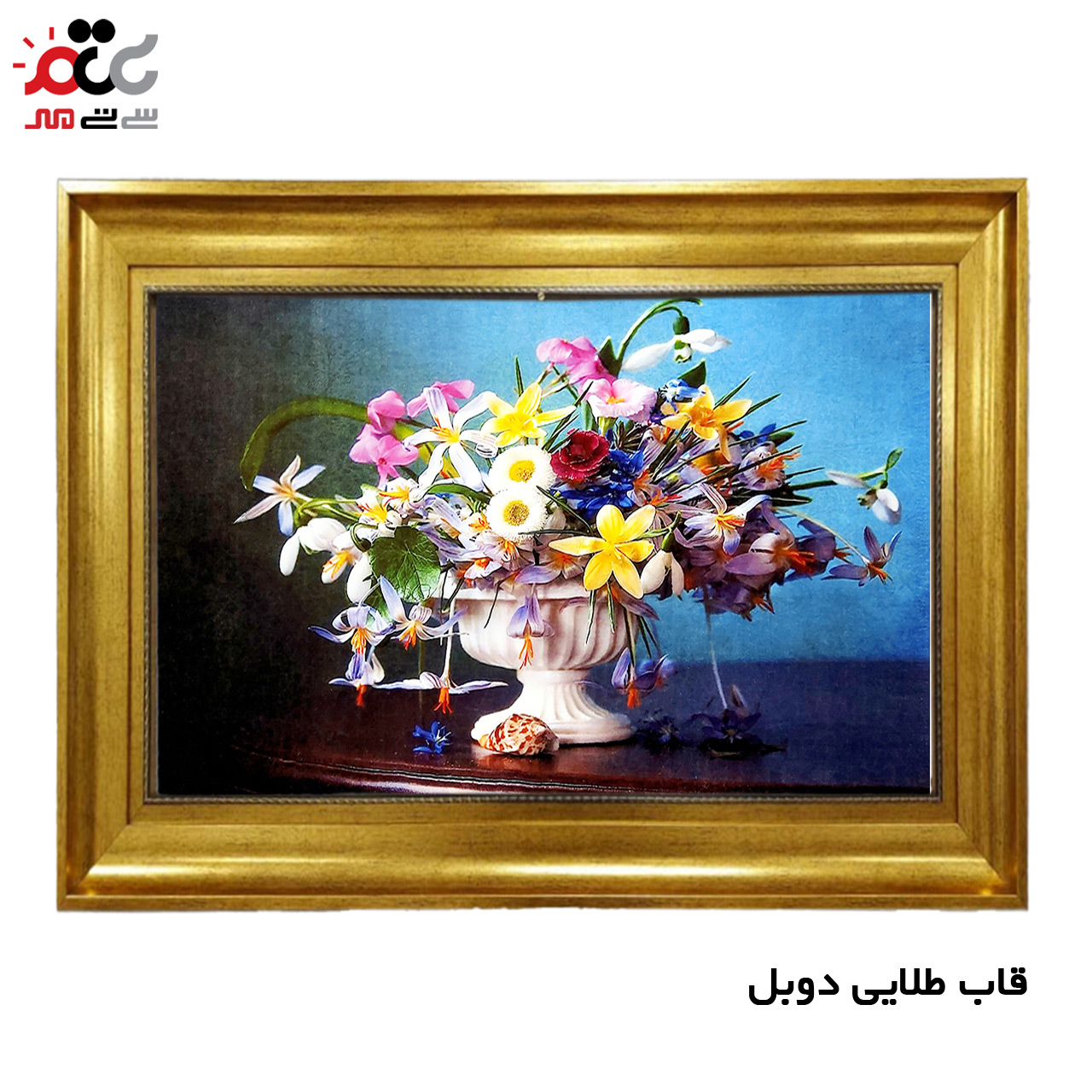 تابلو فرش چاپی طرح گل کد 12010 سایز 100×50 سانتی متری