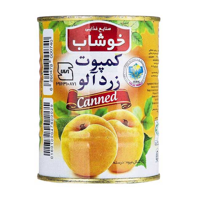 کمپوت زرد آلو خوشاب 350 گرمی