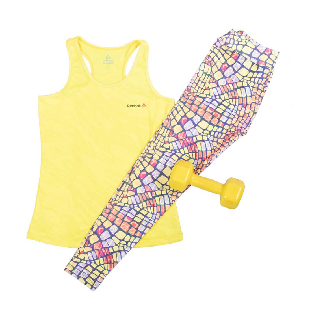 ست تاپ ورزشی و لگ آبرنگی کد a77