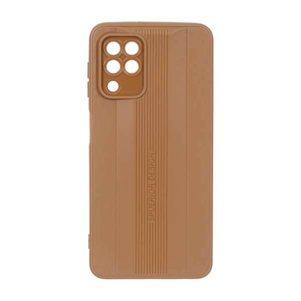 قاب Spuerior Design محافظ لنزدار Samsung Galaxy A22 4G / M22 / M32 4G / F22 - عسلی