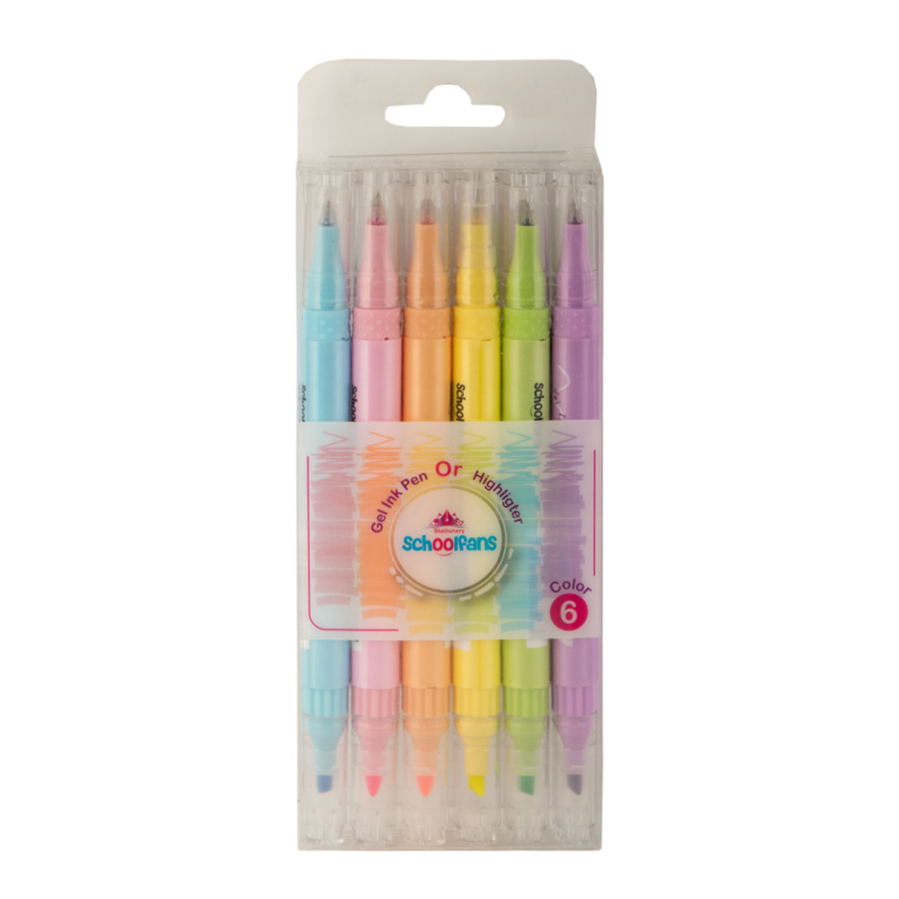 ماژیک هایلایت روان نویس اسکول فنس بسته 6 عددی
