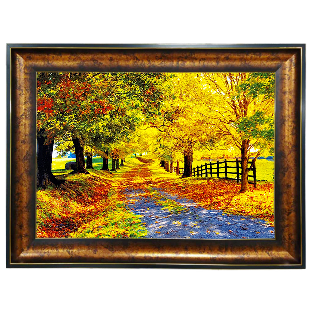 تابلو فرش چاپی طرح منظره کد 10210 سایز 100×50 سانتی متری