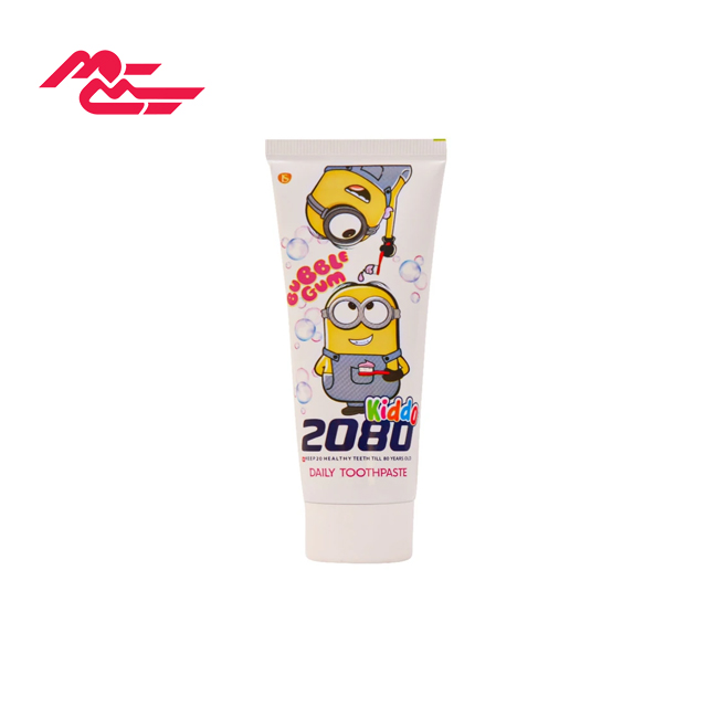 بهترین خمیر دندان کودک بیست هشتاد 2080 مدل Bubble Gum وزن 75 گرمی