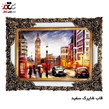 تابلو فرش چاپی طرح خیابان کد 10114 سایز 50×35 سانتی متری