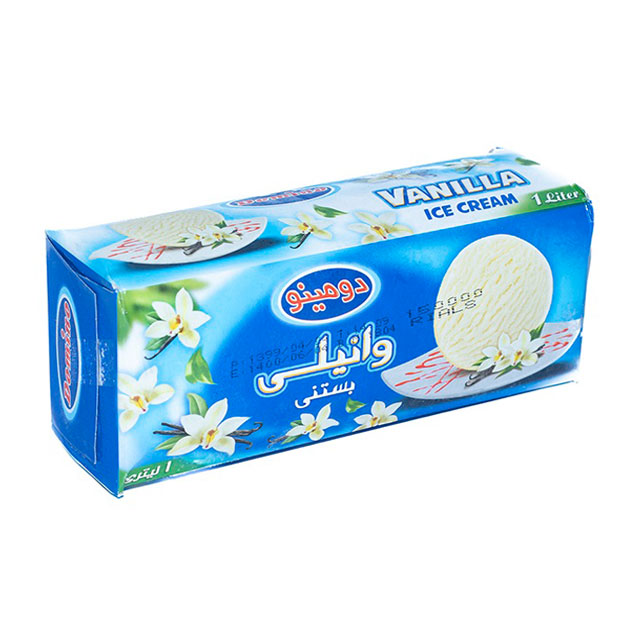 بستنی وانیلی دومینو 1000 میلی لیتری