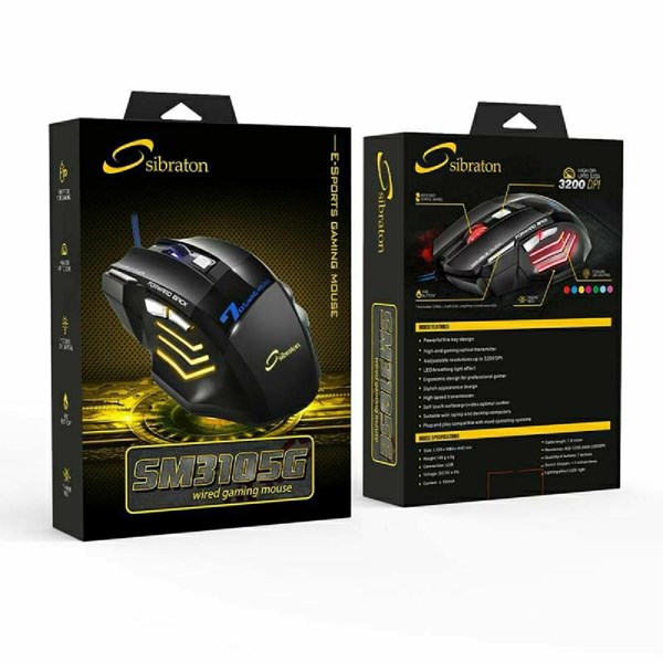 ماوس گیمینگ سیبراتون KM3105G