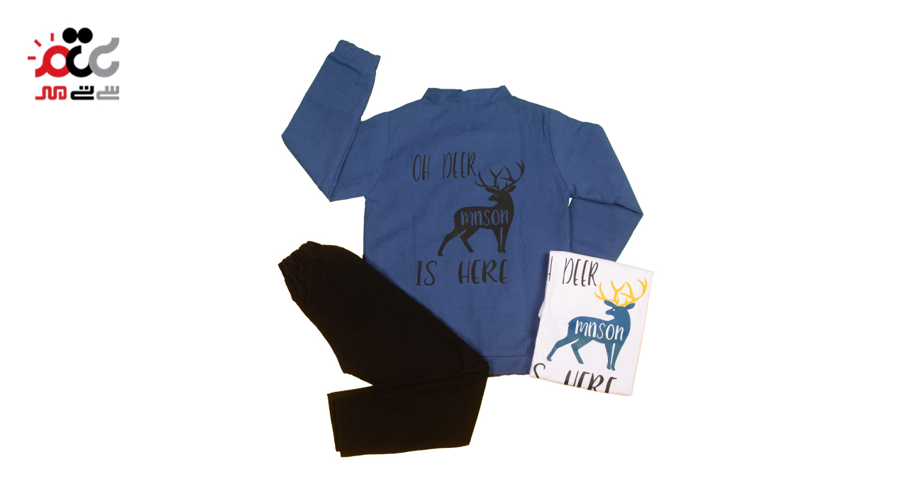 ست 3 تکه کت و شلوار پسرانه کد 202