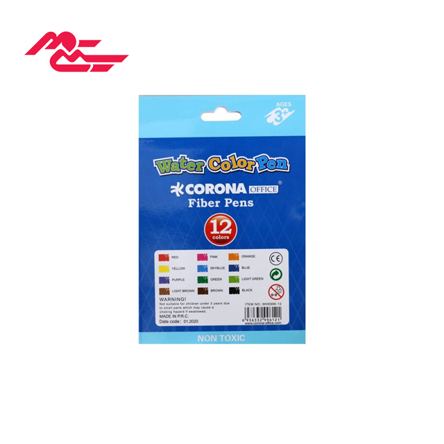 خرید اینترنتی ماژیک نقاشی مقوایی کرونا 12 رنگ