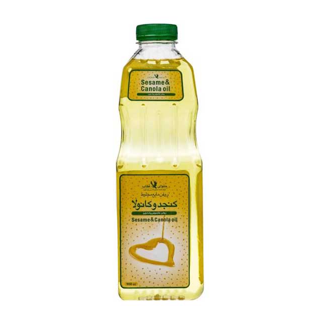 روغن مایع مخلوط کنجد و کانولا عقاب 870 میلی لیتری