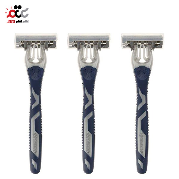 تیغ اصلاح مردانه 4 تیغه شیک مدل Quattro Titanium بسته 3 عددی