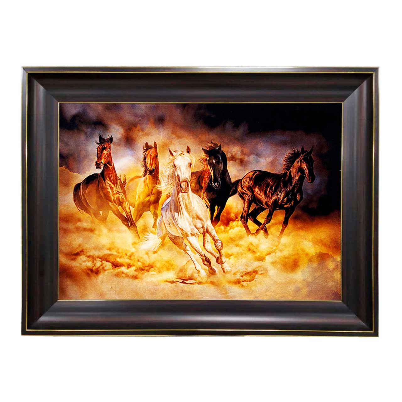 تابلو فرش چاپی طرح اسب کد 14045 سایز 60×40 سانتی متری