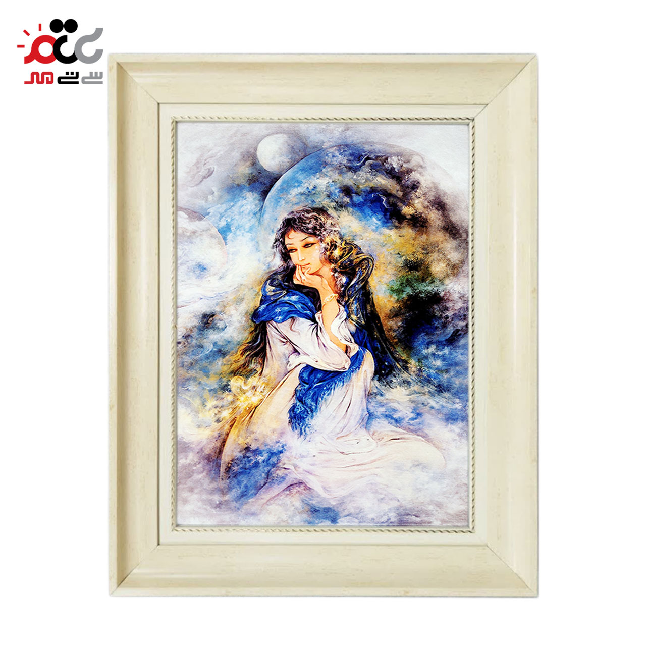 تابلو فرش چاپی طرح مینیاتوری کد 16001 سایز 50×50 سانتی متری