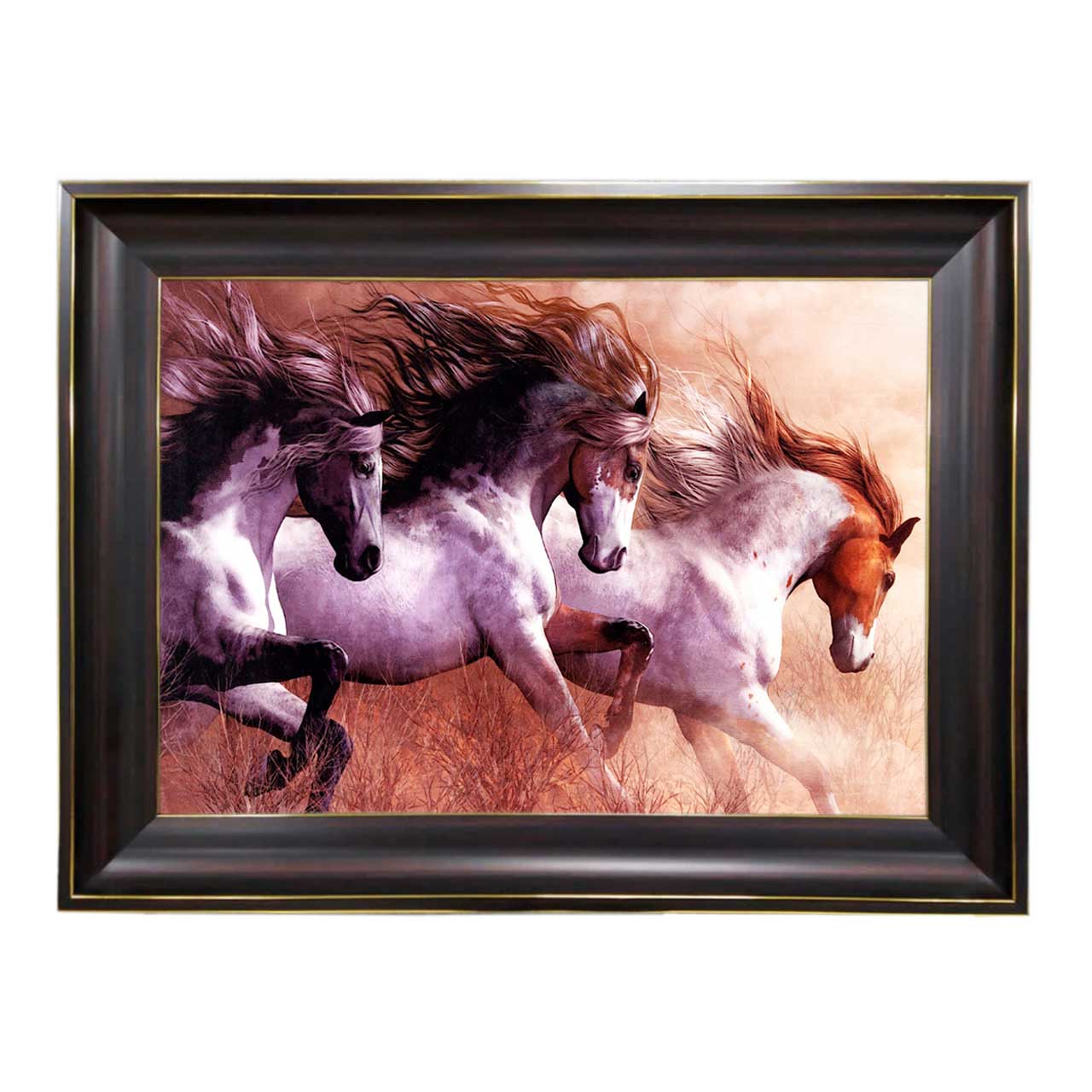 تابلو فرش چاپی طرح اسب کد 14028 سایز 60×40 سانتی متری