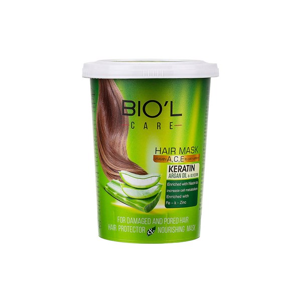 ماسک مو بیول مدل aloe vera حجم 500 میلی لیتری